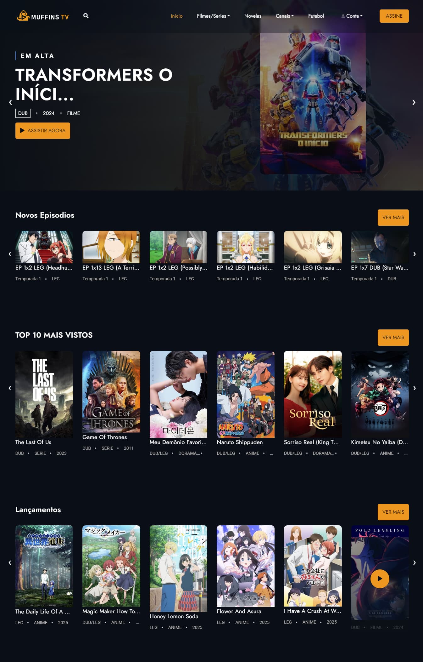 Muffins TV Homepage